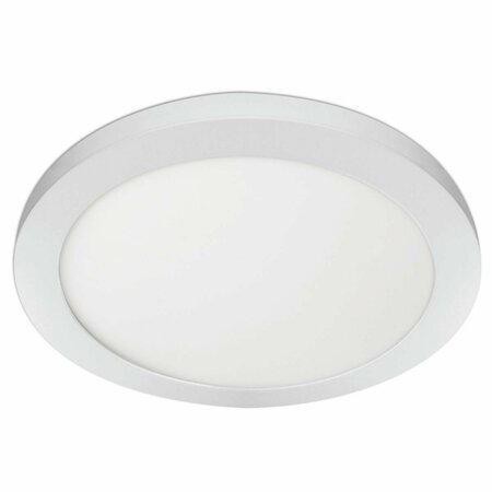 CLING 74212-6WY 15 in. Round 41K Edge LED Light, White CL3258536